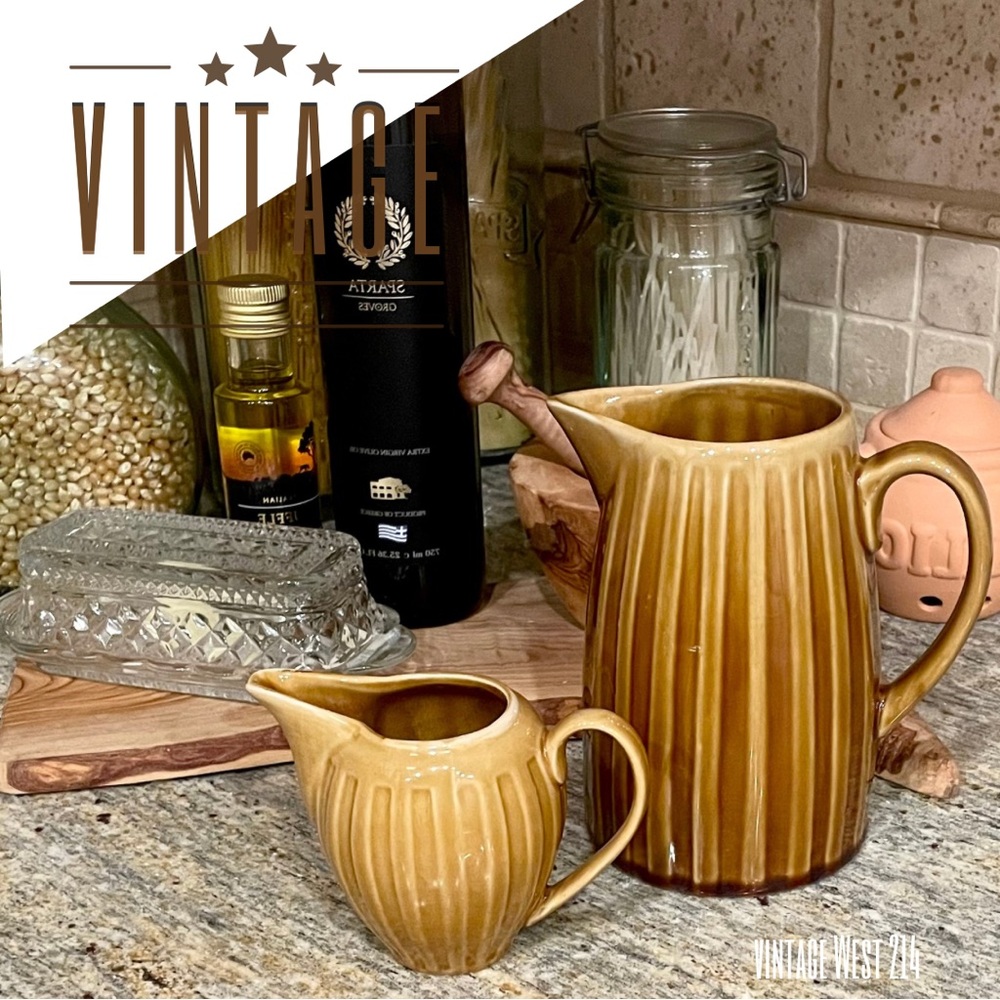 Vintage 214 WEST Pitcher & Creamer